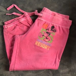Authentic Mickey Mouse Capri Sweatpants